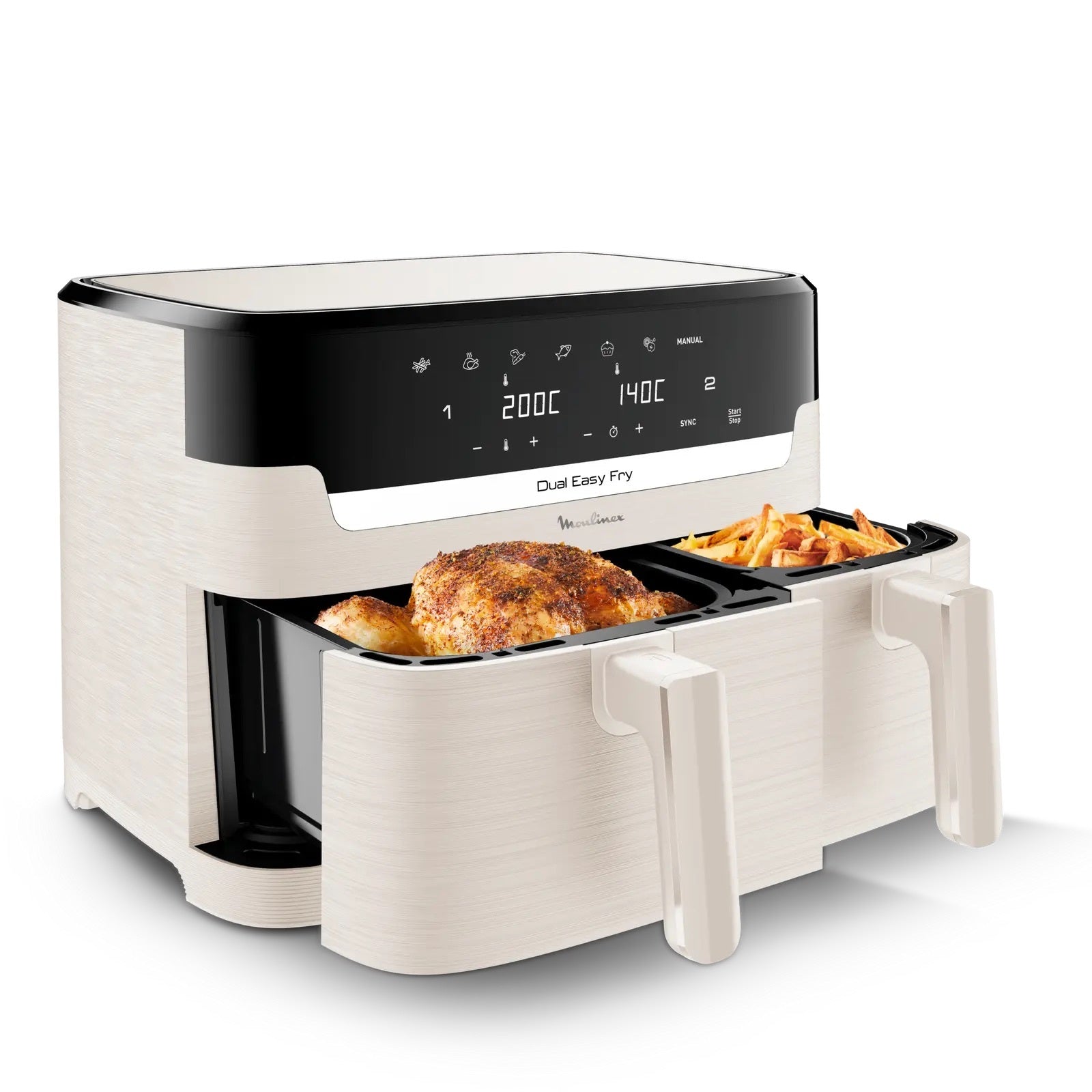 Airfryer Dual Easy Fry 8L Moulinex