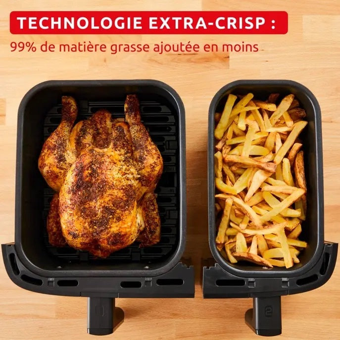 Airfryer Dual Easy Fry 8L Moulinex