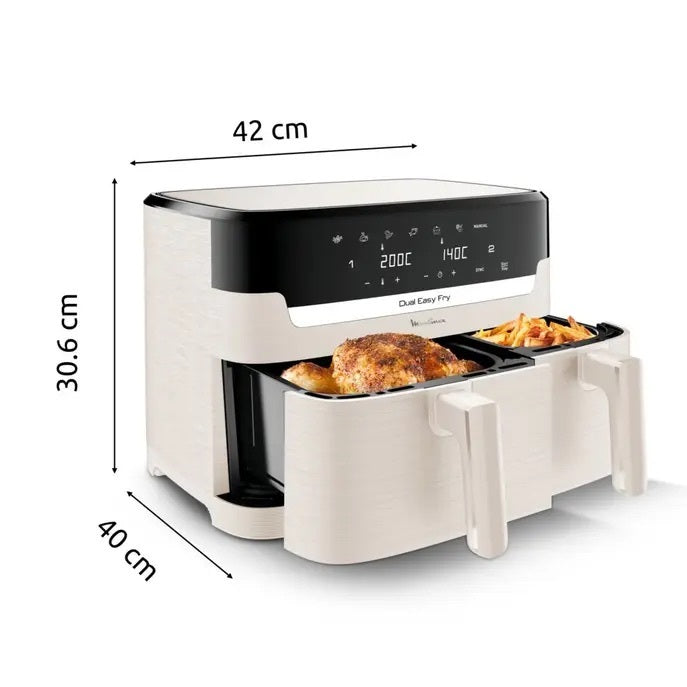 Airfryer Dual Easy Fry 8L Moulinex